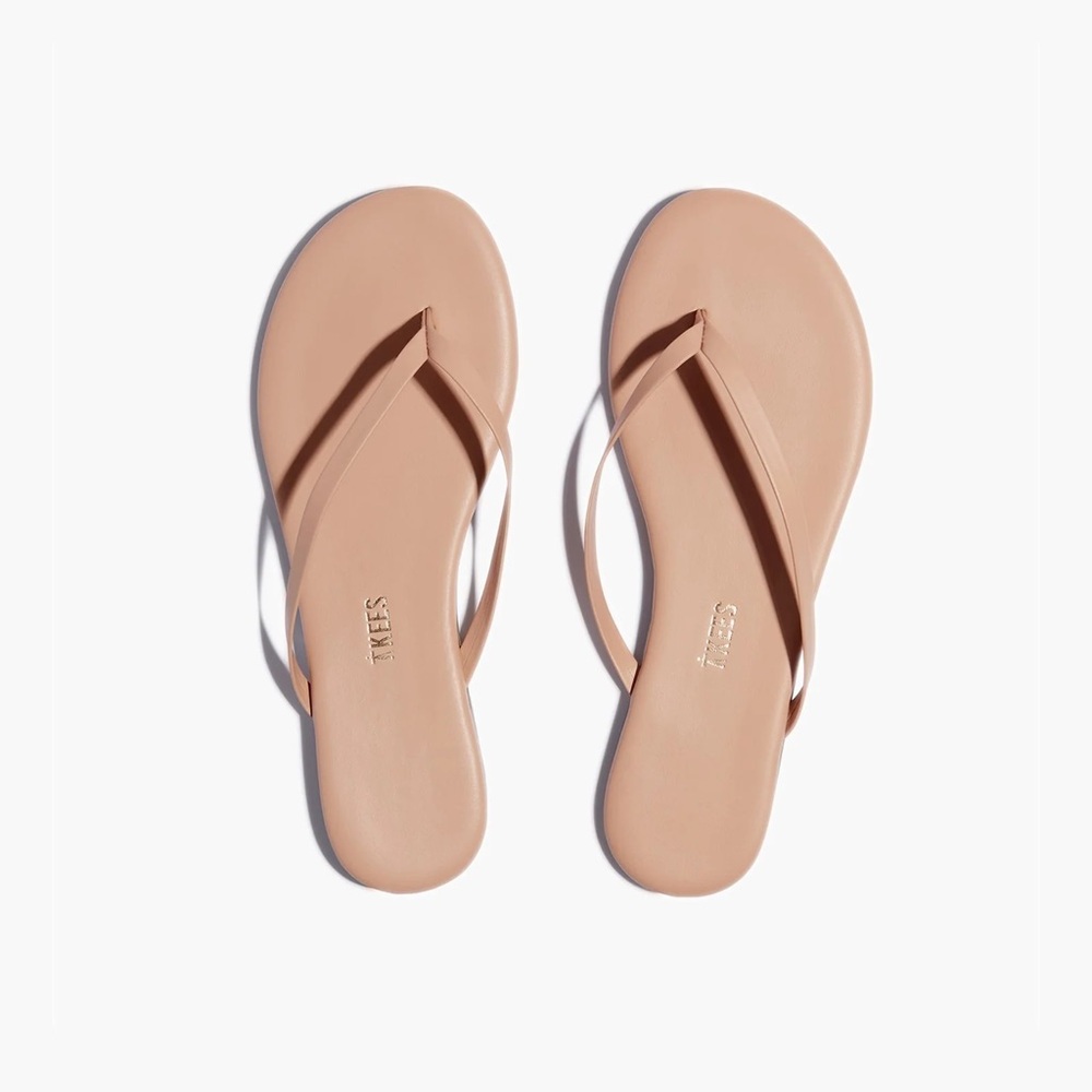 TKEES lily leather flip flops